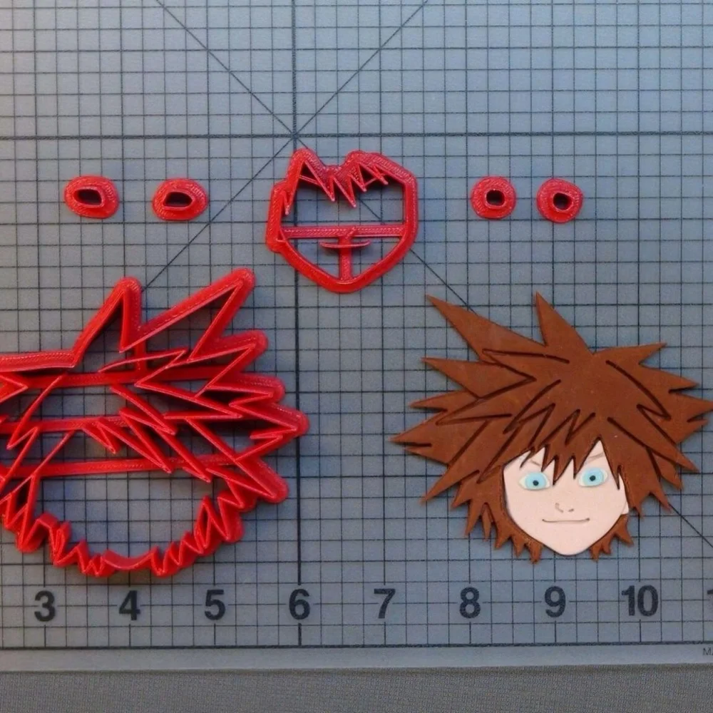 Kingdom Hearts Sora Cookie/Fondant Cutter 3”